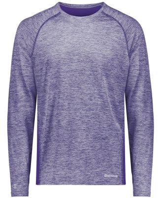 Holloway 222670 Youth Electrify CoolCore® Long Sl in Purple heather