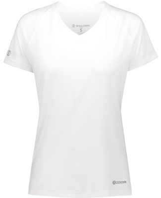 Holloway 222771 Women's Electrify CoolCore® V-Nec in White