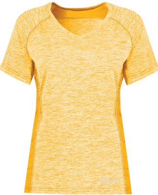 Holloway 222771 Women's Electrify CoolCore® V-Nec in Gold heather