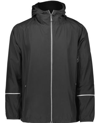 Holloway 229582 Packable Hooded Jacket in Black