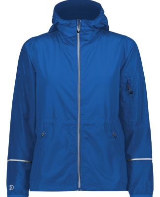 Holloway 229782 Women's Packable Hooded Jacket in Royal