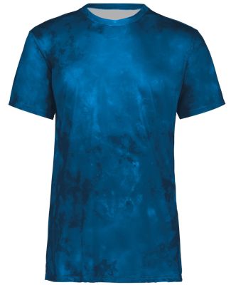 Holloway 222596 Cotton-Touch Cloud T-Shirt in Royal cloud print