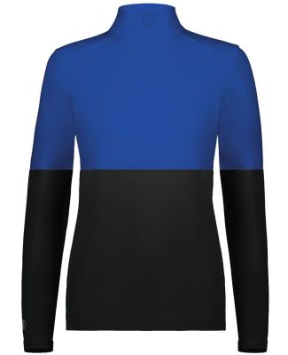 Holloway 223700 Women's Momentum Team Quarter-Zip  in Black/ royal