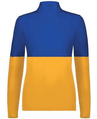 Holloway 223700 Women's Momentum Team Quarter-Zip  in Gold/ royal