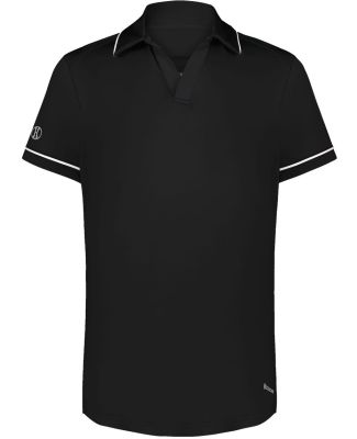 Holloway 222701 Women's CoolCore® Polo in Black/ white