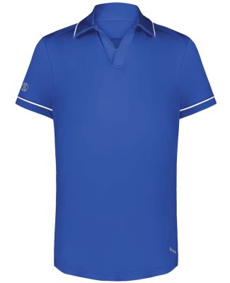 Holloway 222701 Women's CoolCore® Polo in Royal/ white