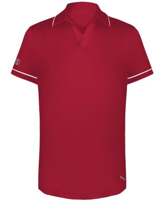 Holloway 222701 Women's CoolCore® Polo in Scarlet/ white