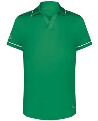 Holloway 222701 Women's CoolCore® Polo in Kelly/ white