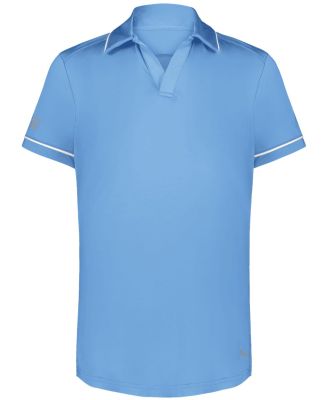Holloway 222701 Women's CoolCore® Polo in Columbia blue/ white