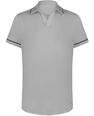 Holloway 222701 Women's CoolCore® Polo in Athletic grey/ black