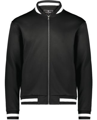 Holloway 223647 Youth V-Street Full-Zip Jacket in Black/ white