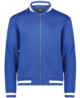 Holloway 223647 Youth V-Street Full-Zip Jacket in Royal/ white