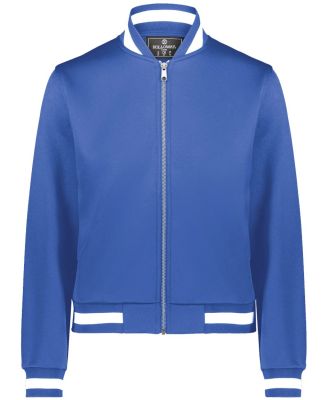 Holloway 223747 Women's V-Street Full-Zip Jacket in Royal/ white