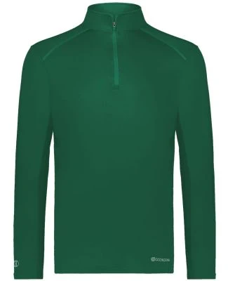 Holloway 222140 CoolCore® Quarter-Zip Pullover in Dark green