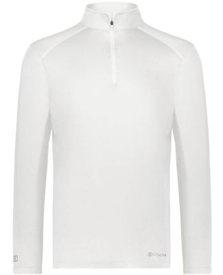 Holloway 222140 CoolCore® Quarter-Zip Pullover in White