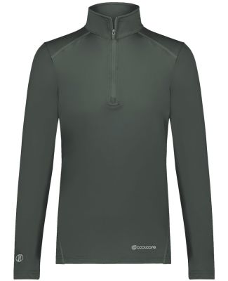 Holloway 222340 Women's CoolCore® Quarter-Zip Pul in Iron