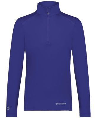 Holloway 222340 Women's CoolCore® Quarter-Zip Pul in Purple