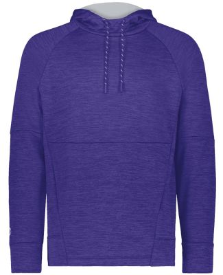 Holloway 223580 All-Pro Performance Fleece Hooded  in Purple heather/ silver