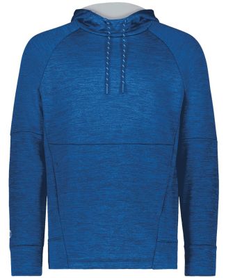Holloway 223580 All-Pro Performance Fleece Hooded  in Royal heather/ silver