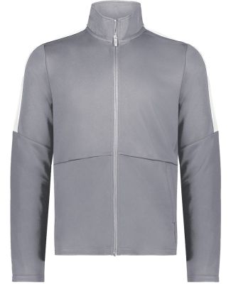 Holloway 223530 Crosstown Full-Zip Jacket in Graphite/ white