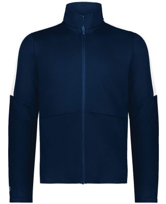 Holloway 223530 Crosstown Full-Zip Jacket in Navy/ white