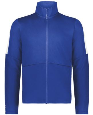 Holloway 223530 Crosstown Full-Zip Jacket in Royal/ white