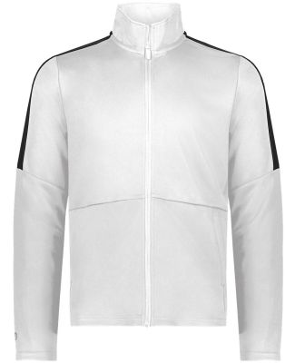 Holloway 223530 Crosstown Full-Zip Jacket in White/ black
