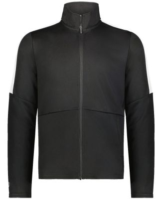 Holloway 223630 Youth Crosstown Full-Zip Jacket in Black/ white