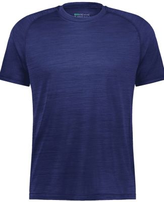 Holloway 222654 Eco Revive™ Youth All-Pro T-Shir in Navy heather