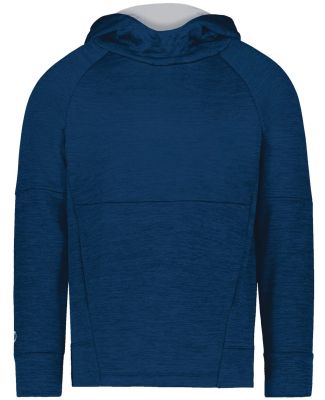 Holloway 223680 Youth All-Pro Performance Fleece H in Navy heather/ silver