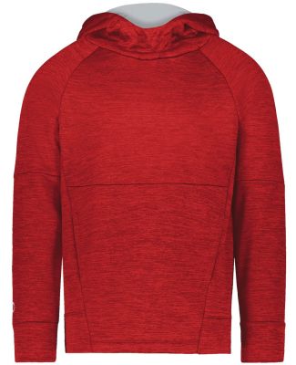 Holloway 223680 Youth All-Pro Performance Fleece H in Scarlet heather/ silver