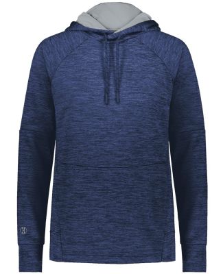 Holloway 223780 Women's All-Pro Performance Fleece in Navy heather/ silver