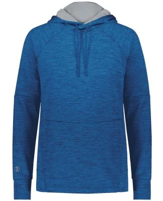Holloway 223780 Women's All-Pro Performance Fleece in Royal heather/ silver
