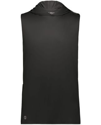 Holloway 222590 CoolCore® Sleeveless Hooded T-Shi in Black