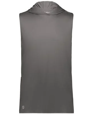 Holloway 222590 CoolCore® Sleeveless Hooded T-Shi in Iron