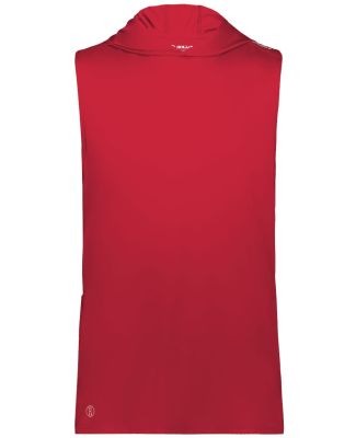 Holloway 222590 CoolCore® Sleeveless Hooded T-Shi in Scarlet