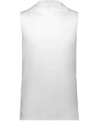 Holloway 222590 CoolCore® Sleeveless Hooded T-Shi in White