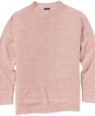 MV Sport W17131 Women's Terry Mock Neck Pullover in Cameo pink