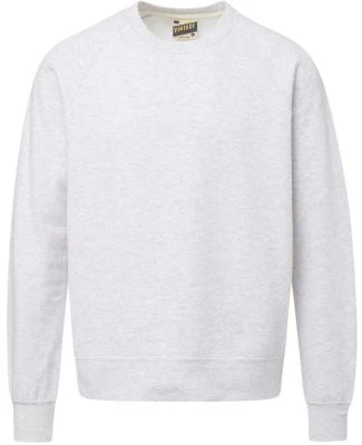 MV Sport 17116 Vintage Fleece Raglan Crewneck Swea in Ash grey