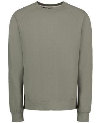 MV Sport 17116 Vintage Fleece Raglan Crewneck Swea in Sage