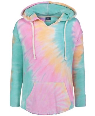 MV Sport W17122 Women's Angel Terry Nora Pullover in Rainbow sorbet