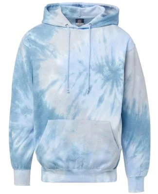 MV Sport 1290 Classic Fleece Tie-Dye Hooded Sweats in Arctic sky tie dye