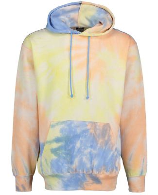 MV Sport 1290 Classic Fleece Tie-Dye Hooded Sweats in Sunrise tie dye