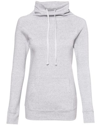 MV Sport W20155 Women’s Space-Dyed Cowl Neck Swe in Ash