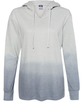 MV Sport W20185 Women's French Terry Ombré Hooded in Greyscale