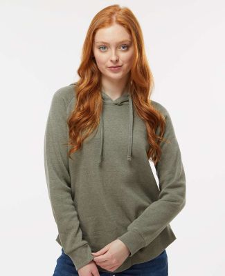 MV Sport W20172 Women's Jordan Angel Fleece Hooded in Dusty olive