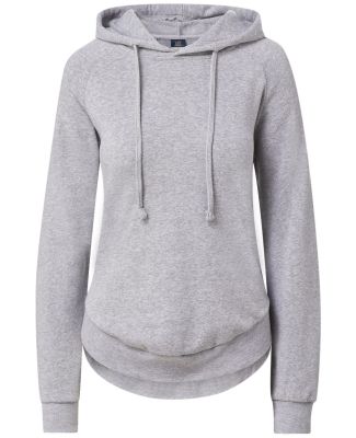 MV Sport W20172 Women's Jordan Angel Fleece Hooded in Heather grey