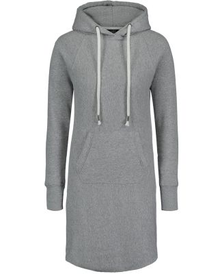 MV Sport W2340 Women's Suzie Hooded Sweatshirt Dre in Heather grey