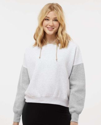 MV Sport W23716 Women's Sueded Fleece Colorblocked in Heather
