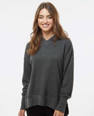 MV Sport W23720 Women's French Terry Hooded Sweats in Charcoal